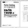 Hitachi Wheeled Excavator ZX190W 3 Shop Manuals 1