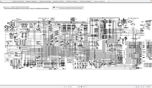 Hitachi Wheeled Excavator ZX210W 1 Shop Manuals 3