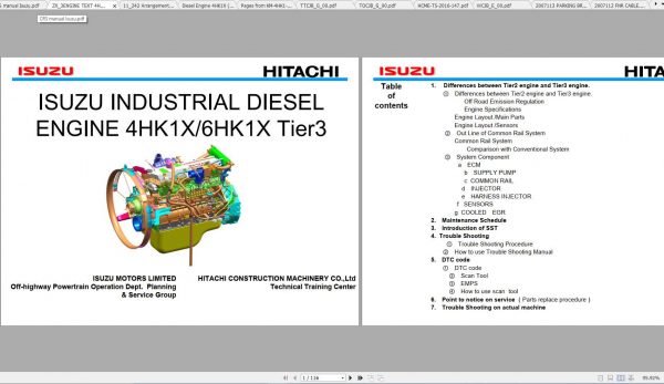 Hitachi Wheeled Excavator ZX210W 3 ZX220W 3 Shop Manuals 3
