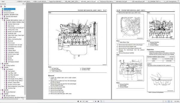 Hitachi Wheeled Excavator ZX250W 3 Shop Manuals 2