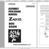 Hitachi Zaxis Excavator 800 850 Series Shop Manuals 1