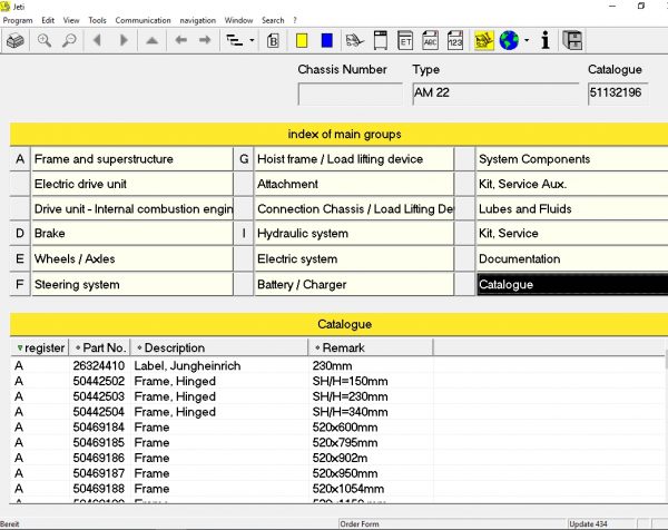 JUNGHEINRICH JETI ForkLift ET v4.36 Updated 434 2021 12.2020 Spare Parts Catalog Full Instruction 5