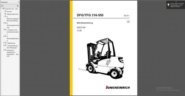 JUNGHEINRICH JETI ForkLift SH v4.36 Updated EN DE 07.2020 Service Information 5