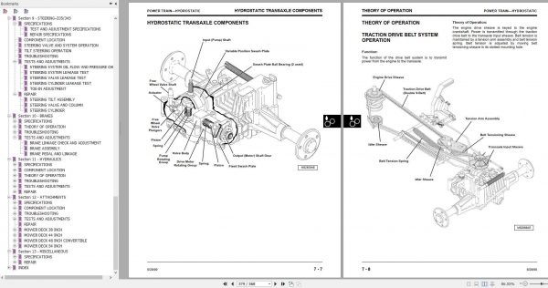 John Deere Lawn Garden Tractors 325 335 345 Technical Manual TM1760 4