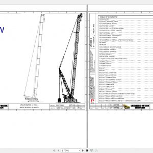 Liebherr Crawler Crane LR1600 600 Ton Electrical Hydraulic Diagram 1