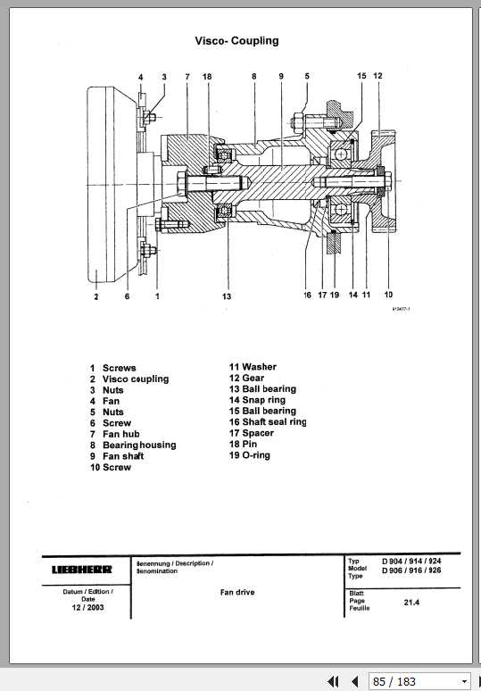 Liebherr Diesel Engine D904 D926 Service Manual 2