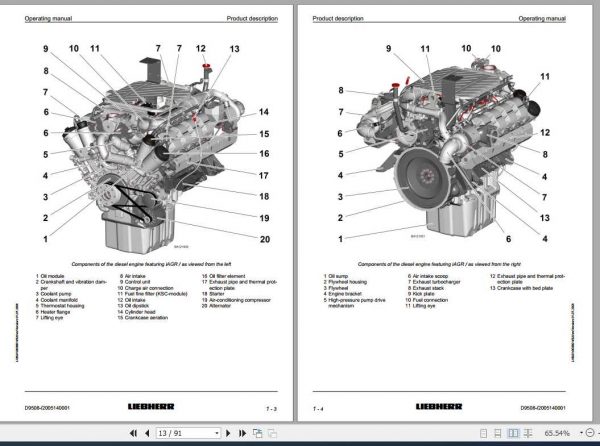 Liebherr Diesel Engine D9508 Operating Manual 2