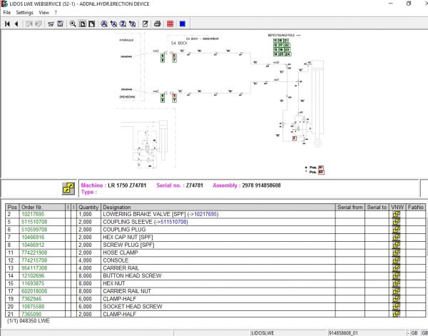 Liebherr Lidos COTLBHLFRLHBLWELWT Online EPC Service Document Updated 01.2021 9
