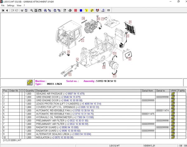 Liebherr Lidos EPC Parts and Service Documentation Offline 01.2021 10