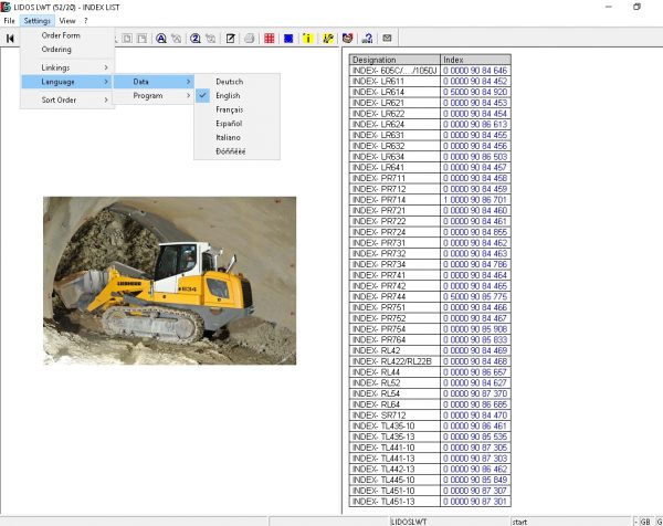 Liebherr Lidos EPC Parts and Service Documentation Offline 01.2021 7