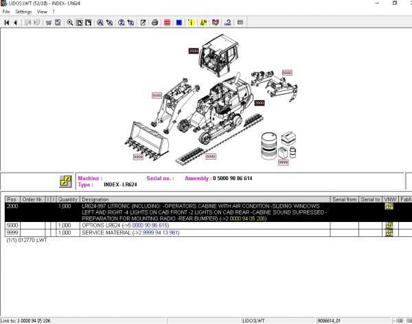 Liebherr Lidos EPC Parts and Service Documentation Offline 01.2021 9 1