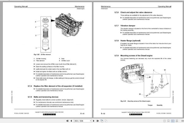 Liebherr Mining Crawler Excavators R9100 Operating Manual 3