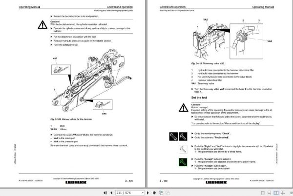 Liebherr Mining Crawler Excavators R9150 1657 1857 Operating Manuals 3 1