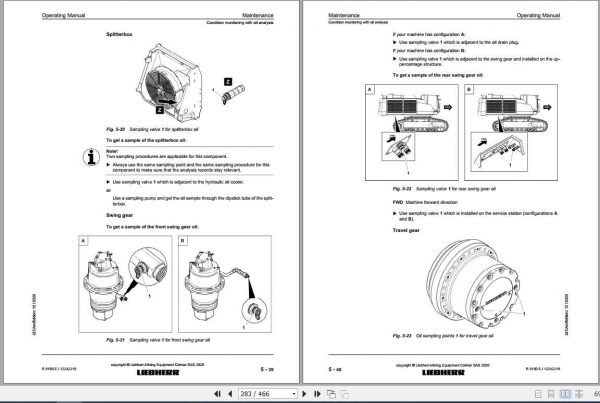 Liebherr Mining Crawler Excavators R9150E US 1134 Operating Manuals 3
