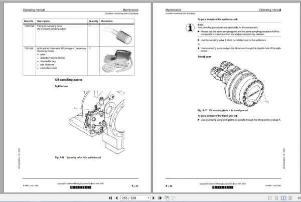 Liebherr Mining Crawler Excavators R9400 US 1629 Operating Manuals 3