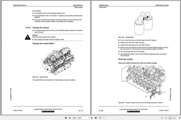 Liebherr Mining Crawler Excavators R9600 1391 Operating Manuals 3