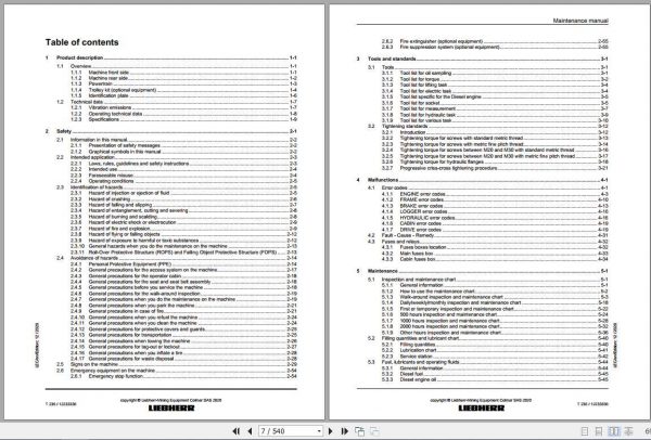Liebherr Mining Truck T236 Maintenance Manual 2 1