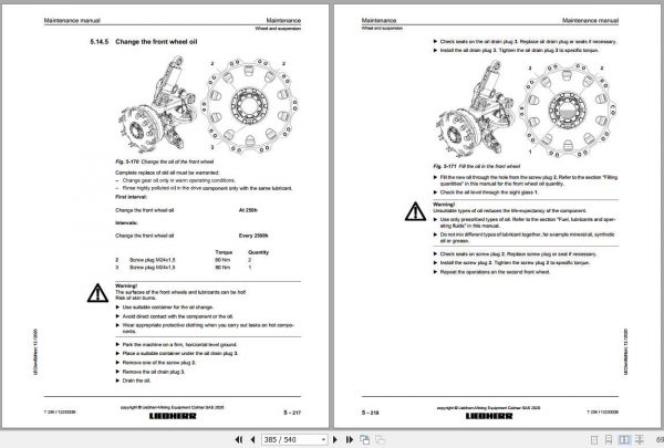 Liebherr Mining Truck T236 Maintenance Manual 3 1