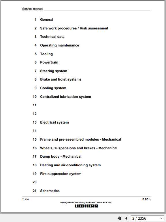 Liebherr Mining Truck T236 Service Manual 2