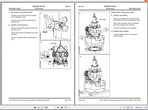 MAN BW Diesel Engine K 80 MC C Maintenance Manual 2