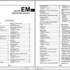 MAN BW Diesel Engine MR20DD Repair Manual 1