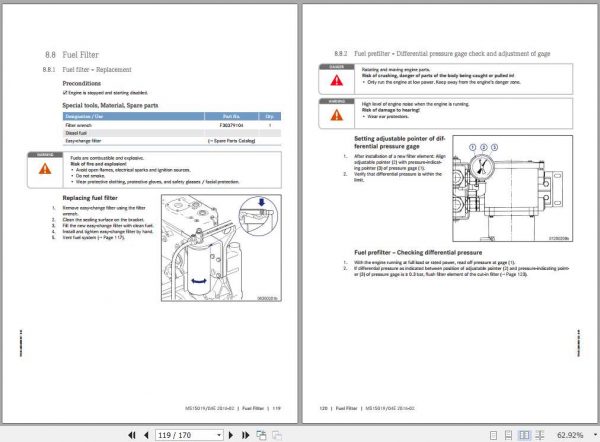 MTU Diesel Engine 12V 16V 18V 2000 Gx5 TB Operating Instructions 2