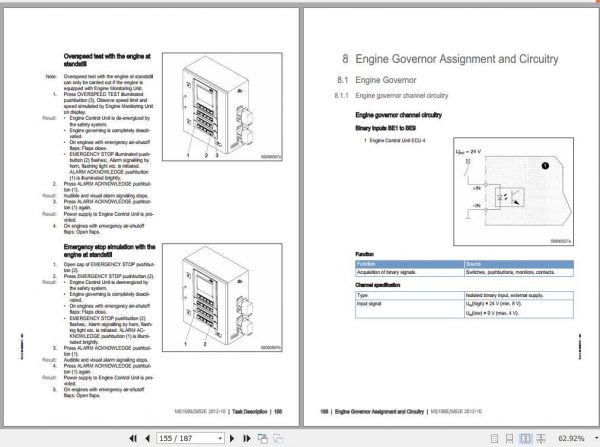 MTU Diesel Engine 12V 16V 2000 P12 Operating Instructions 3