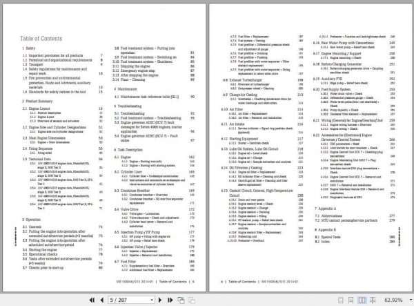 MTU Diesel Engine 12V 16V 4000 M23F M23S Operating Instructions 2