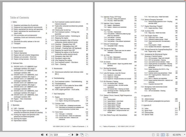 MTU Diesel Engine 12V 16V 4000 M93x Operating Instructions 2