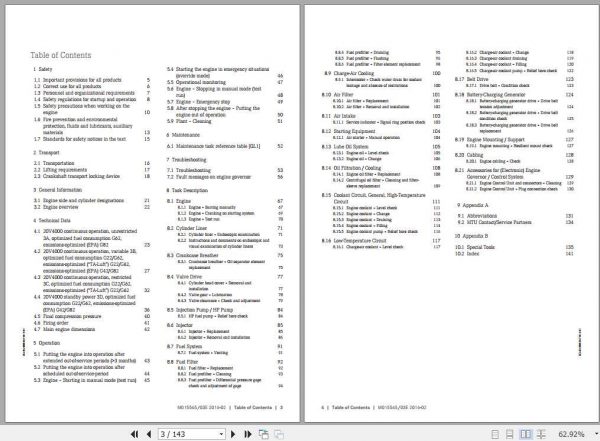 MTU Diesel Engine 20V 4000 Gx2 Operating Instructions 2