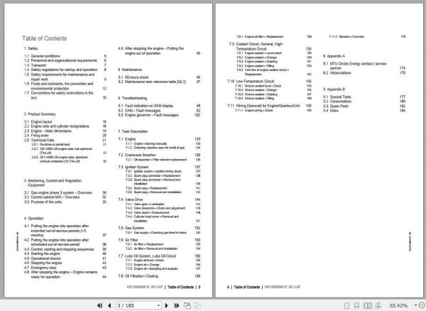 MTU Diesel Engine 20V 4000 L63 Operating Instructions 2