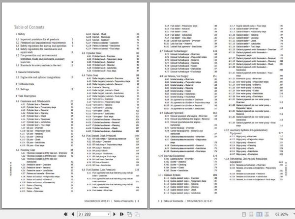 MTU Diesel Engine 8V 10V 2000 M72 93 Operating Instructions 2