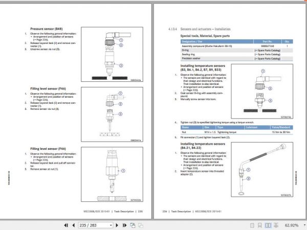 MTU Diesel Engine 8V 10V 2000 M72 93 Operating Instructions 3