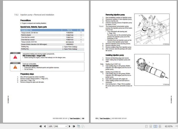 MTU Diesel Engine 8V 12V 16V 2000 M40 41AB Operating Instructions 3