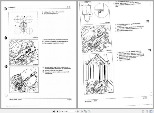 MTU Diesel Engine 8V 12V 16V 4000 G21 G81 Operating Instructions 2