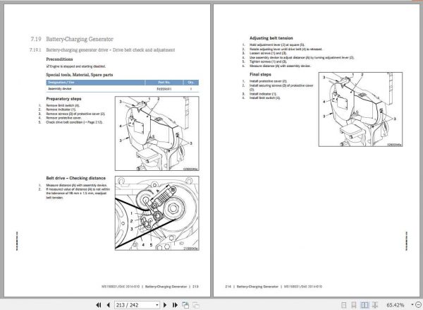 MTU Diesel Engine 8V2000M41A Operating Instructions MS150031 3