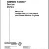 MTU Diesel Engine Series 4000 12V 16V Operating Instructions 1