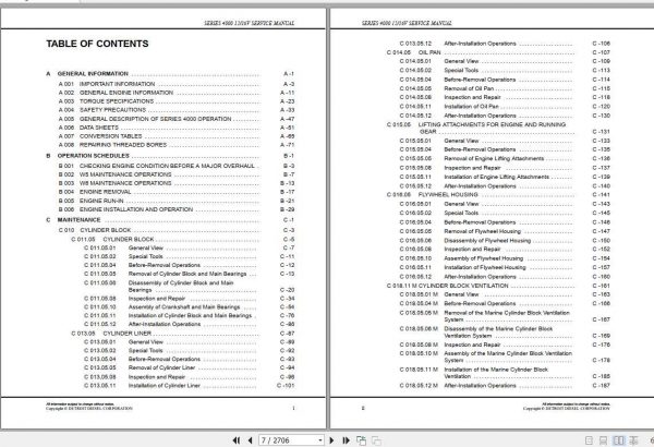 MTU Diesel Engine Series 4000 12V 16V Operating Instructions 2