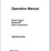 MTU Diesel Engine Series 60 Marine Operating Instructions 1