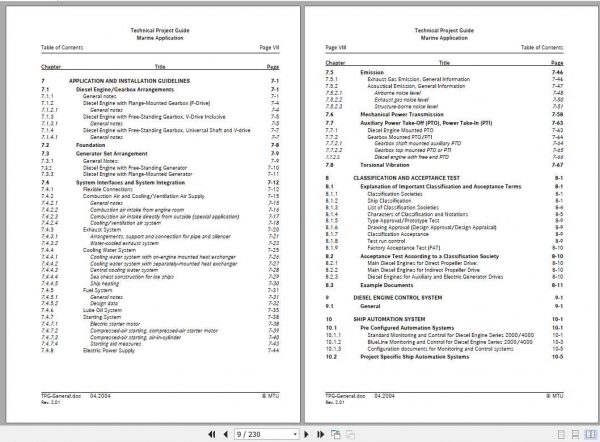MTU Engine Marine Application Technical Project Guide 2