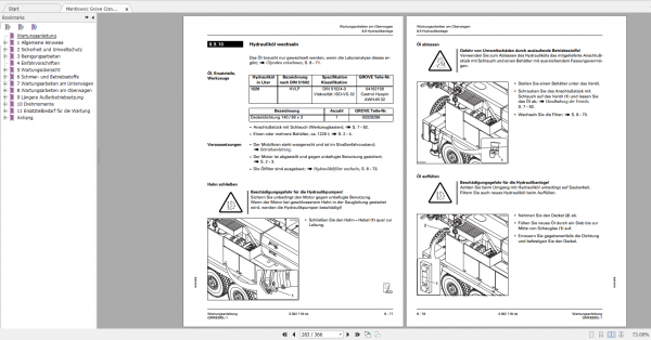 Manitowoc Grove Cranes All Models Updated 2020 Maintenance Manuals DE PDF DVD 6