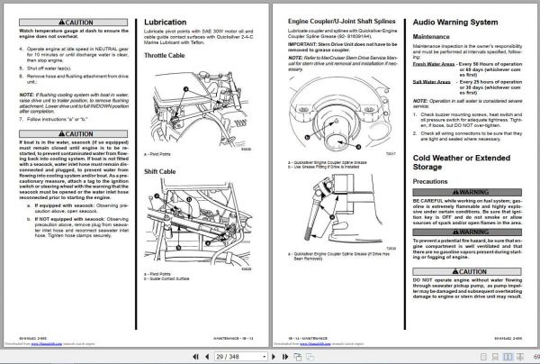 Mercury Mercruiser Marine Engine 13 GM 4 Cylinder Service Manual 2