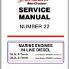 Mercury Mercruiser Marine Engine 22 D2.8L D4.2L D Tronic Service Manual 1