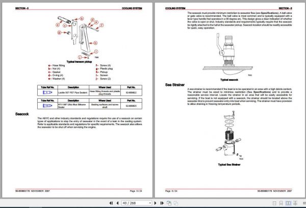 Mercury Mercruiser Marine Engine 4.3 5.0 MPI Seacore 4.3 5.0 Installation Manual 2