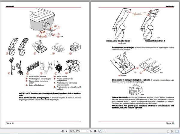 Mercury Mercruiser Marine Engine 4.3L 5.0L 350 MAG 6.2L Service Manual DE 3