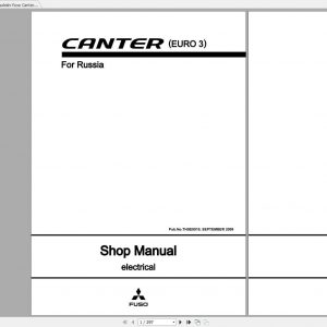 Mitsubishi Fuso Canter EURO 3 for Russia Electrical Shop Manual 09.2009 THSE0910 1
