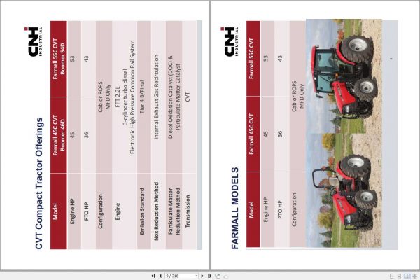 New Holland Case IH BOOMER FARMALL CVT Tier4 Service Training Manual 2