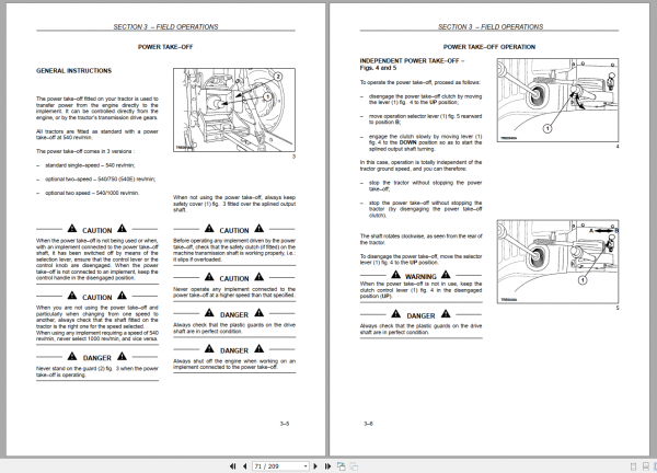 New Holland TD 60D 70D 80D 90D 95D Operator Manual 3