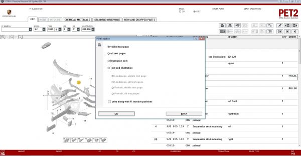 Porsche PET2 8.0 Q1 Updated 594 01.2021 EPC Spare Parts Catalog 5