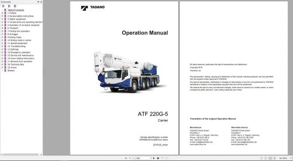 Tadano Demag ATF220G 5 2067xxx intern UW EN Operation Manual 1